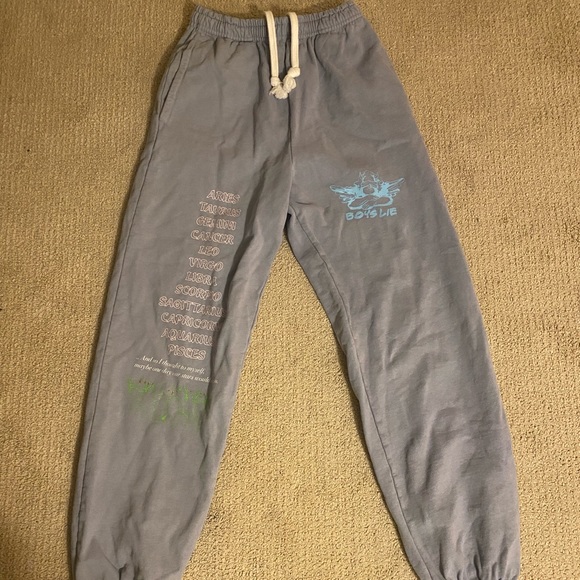 Boys Lie Pants - Boys lie baby blue sweatpants